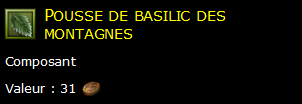 Pousse de basilic des montagnes