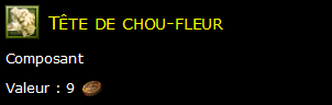 Tête de chou-fleur