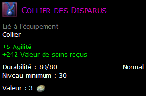 Collier des Disparus