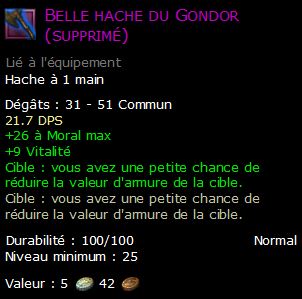 Belle hache du Gondor (supprimé)