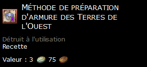 Méthode de préparation d'armure des Terres de l'Ouest