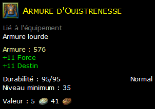 Armure d'Ouistrenesse