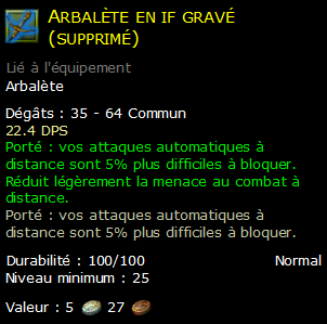 Arbalète en if gravé (supprimé)