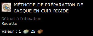 Méthode de préparation de casque en cuir rigide