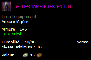 Belles jambières en lin