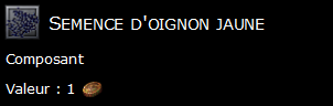 Semence d'oignon jaune