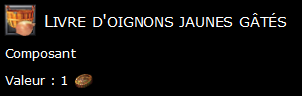 Livre d'oignons jaunes gâtés