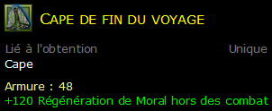 Cape de fin du voyage