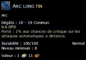 Arc long fin