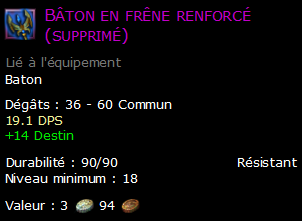 Bâton en frêne renforcé (supprimé)