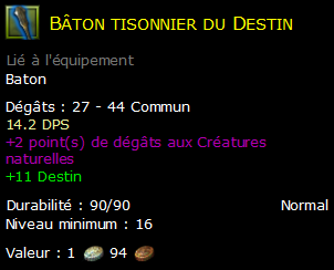 Bâton tisonnier du Destin