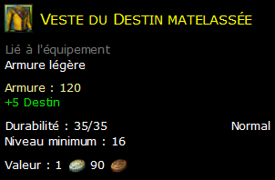 Veste du Destin matelassée