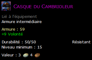 Casque du Cambrioleur