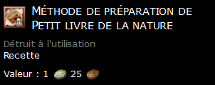 Méthode de préparation de Petit livre de la nature