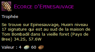 Ecorce d'Epinesauvage