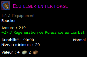 Ecu léger en fer forgé