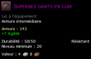 Superbes gants en cuir