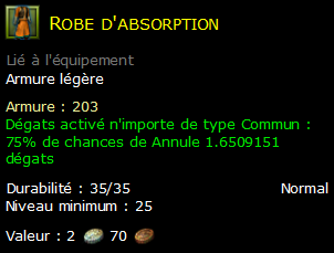 Robe d'absorption