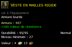 Veste en mailles rigide