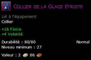 Collier de la Glace étroite