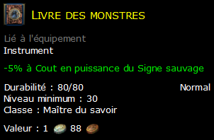 Livre des monstres