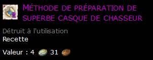 Méthode de préparation de superbe casque de chasseur