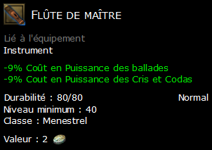 Flûte de maître