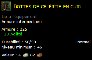 Bottes de célérité en cuir