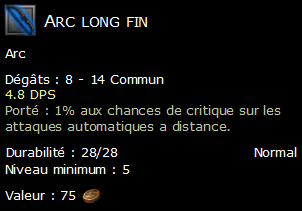 Arc long fin