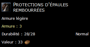 Protections d'épaules rembourrées