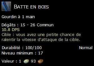 Batte en bois