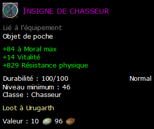 Insigne de chasseur