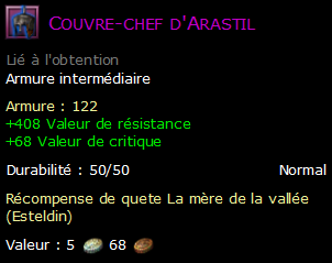 Couvre-chef d'Arastil