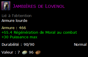 Jambières de Lovenol