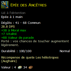 Epée des Ancêtres