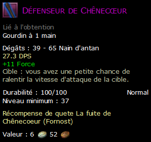 Défenseur de Chênecœur