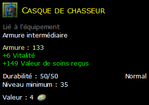 Casque de chasseur