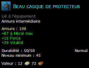 Beau casque de protecteur