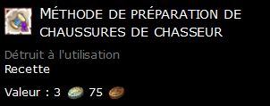 Méthode de préparation de chaussures de chasseur