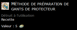 Méthode de préparation de gants de protecteur