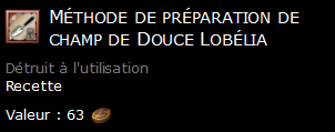 Méthode de préparation de champ de Douce Lobélia