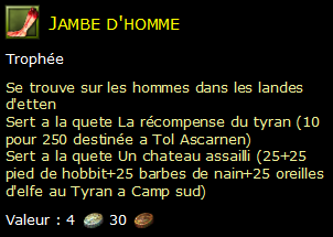 Jambe d'homme