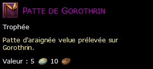 Patte de Gorothrin