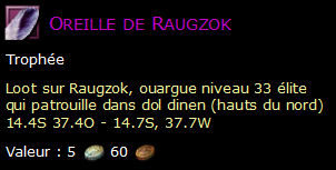 Oreille de Raugzok