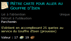 Piètre carte pour aller au Gouffre d'Isen