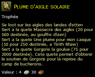 Plume d'aigle solaire