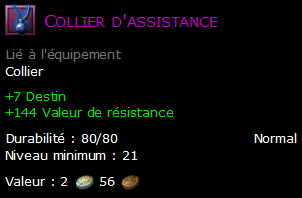 Collier d'assistance