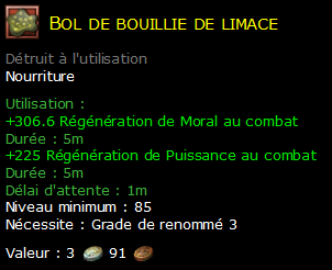 Bol de bouillie de limace