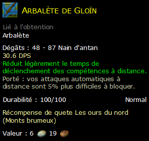 Arbalète de Gloïn