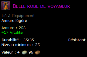 Belle robe de voyageur